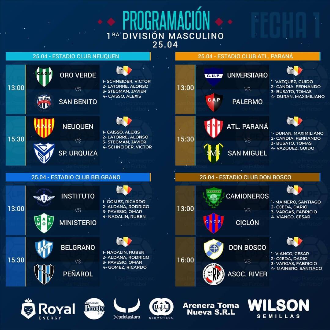 Este 24 y 25 de abril arrancará una nueva edición de la Liga Paranaense de Fútbol, después de una larga espera teniendo en cuenta que se pospuso por falta de documentación, exámenes médicos, entre otras cosas, por parte de los equipos. Darán comienzo las categorías masculinas y femeninas.